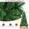 8ft Pre-lit Hinged Artificial Christmas Tree with 9 Lighting Modes 600 Color Changing LED Lights & Remote Control