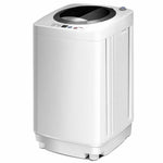 Portable Washing Machine 8 LBS Capacity Full Automatic Compact Washer Spin Dryer Combo with Built-in Pump Drain for Apartment RV Dorm