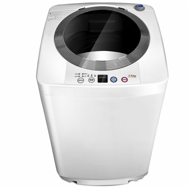 Pure Clean Compact and Portable Washer and Spin Dryer Top Loading 7.70 lb  Washer Load Capacity 3.30 lb 120 V AC Input Voltage 26.40 Power Cord Length  White Light Blue Blue - Office Depot