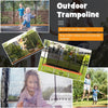 8 x 14FT Outdoor Rectangular Recreational Trampoline with Enclosure Net Non-Slip Ladder for Kids Adults