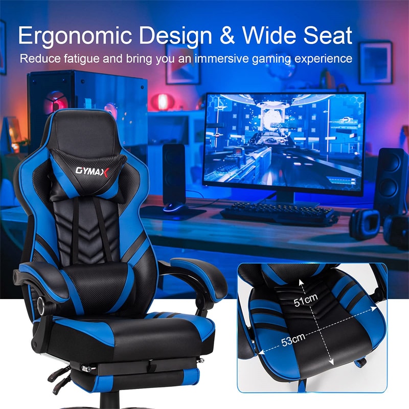 Gaming Chair Ergonomic Office Chair Lumbar Support Racing Style Computer PC  Chair for Adults with Footrest