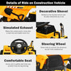 12V Electric Kids Ride On Dump Truck RC Construction Tractor with Bucket & Electric Dump Bed