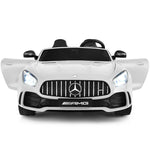 12V Kids 2-Seater Ride On Car Mercedes Benz AMG GTR Electric Vehicle with Remote Control LED Lights