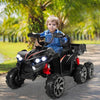 12V Kids Ride On ATV 6-Wheeler Electric Quad Car w/ 4WD & Trunk