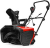 18 Inch Electric Snow Thrower 15 Amp Corded Snow Blower 720Lbs/Minute with 180° Chute Rotation & 2 Transport Wheels