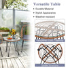 Bestoutdor 3 Pcs Patio Rattan Bistro Set Furniture Set with Tempered Glass Top Table & Cushions