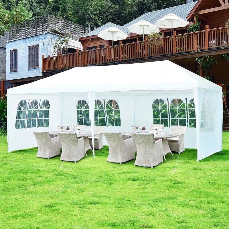 10' x 20' 6 Sidewalls Canopy Tent with Carry Bag - Bestoutdor