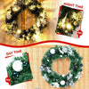20 Inch Pre-lit Artificial Christmas Wreath with 30 LED Lights