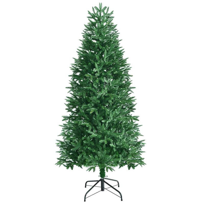 6FT Artificial Christmas Tree with 2 Lighting Colors and 9 Flash Modes