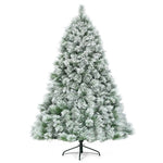 7 Feet Artificial Christmas Tree with Snowy Pine Needles