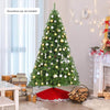 6FT Artificial Christmas Tree Premium Unlit Hinged Spruce Full Tree with 1000 Branch Tips & Metal Stand