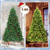 7.5FT Pre-Lit Hinged Artificial Christmas Tree with 550 LED Lights