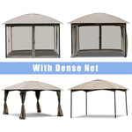 11.5' x 11.5' Fully Enclosed Outdoor Gazebo with Removable 4 Walls - Bestoutdor