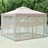 10' x 10' Patio Screw-free Structure Gazebo Canopy Tent - Bestoutdor
