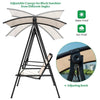 2 Person Patio Swing with Adjustable Canopy - Bestoutdor