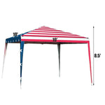 10’ x 10’ Pop-up Canopy Tent Flag Style - Bestoutdor
