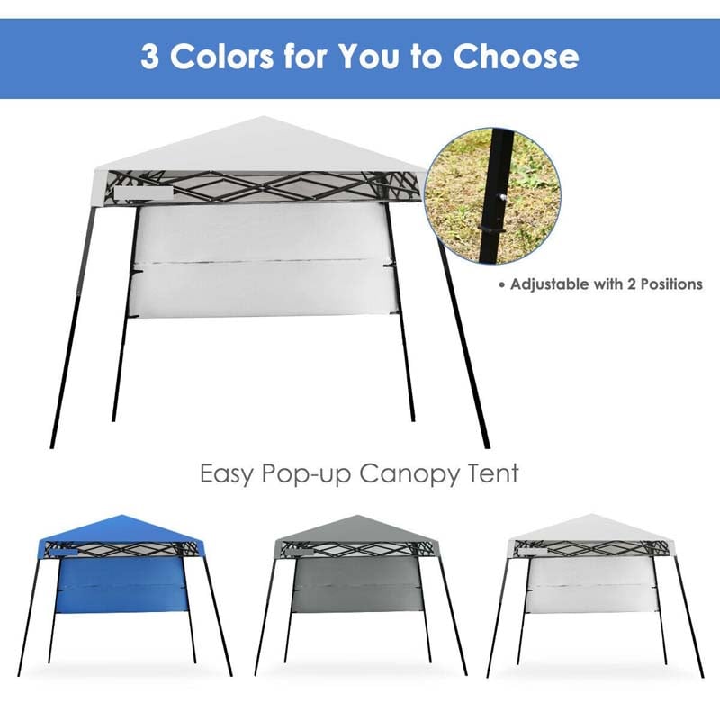 7 x 7 FT Sland Adjustable Portable Canopy Tent with Backpack