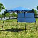 7 x 7 FT Slant Leg Pop Up Canopy Tent Portable Canopy Tent Backpack Canopy with Carry Bag & 4 Stakes