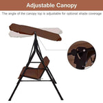 2 Person Weather Resistant Patio Canopy Swing - Bestoutdor