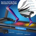 2.25 HP Folding Electric Treadmill Motorized Power Running Machine Exercise Home with LCD Display