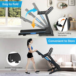 2.25 HP Folding Electric Treadmill Motorized Power Running Machine with LCD Display