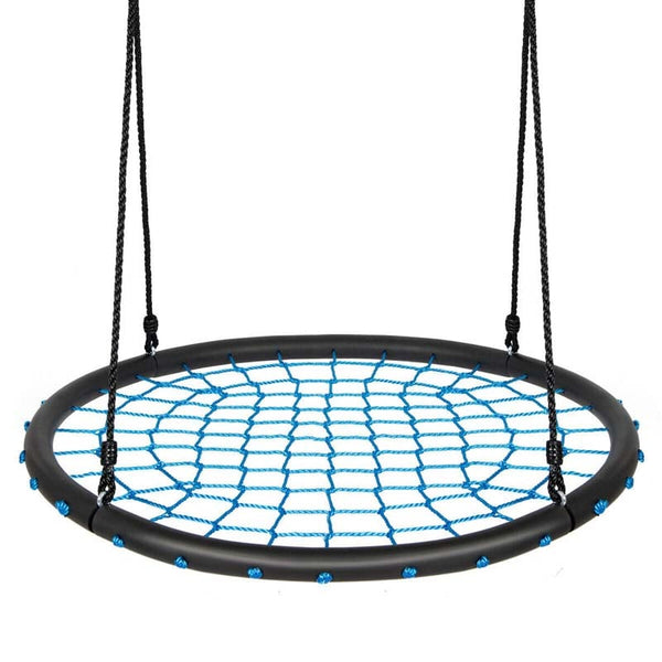40'' Kids Round Spider Web Tree Saucer Swing Set - Bestoutdor