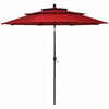 10ft 3 Tier Auto-tilt Patio Umbrella with Double Vented - Bestoutdor