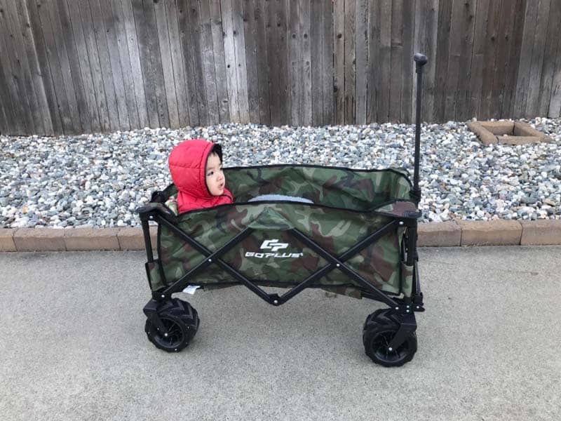 Collapsible Folding Wagon Cart Outdoor Garden Cart