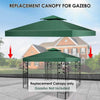 10' x 10' 2-Tier Patio Canopy Top Replacement Cover - Bestoutdor