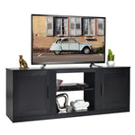 Farmhouse TV Stand Electric Fireplace Entertainment Center with Double Barn Doors & Storage Cabinets for TVs up to 65 Inch