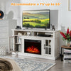 Electric Fireplace TV Stand Media Console for TVs up to 65" with 1400W 23" Fireplace Insert & Remote Control