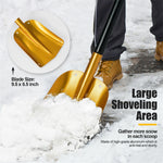 Folding Aluminum Snow Shovel Adjustable Emergency Snow Shovel with Anti-Skid Handle & Large Blade