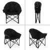 Folding Camping Moon Padded Chair with Carry Bag
