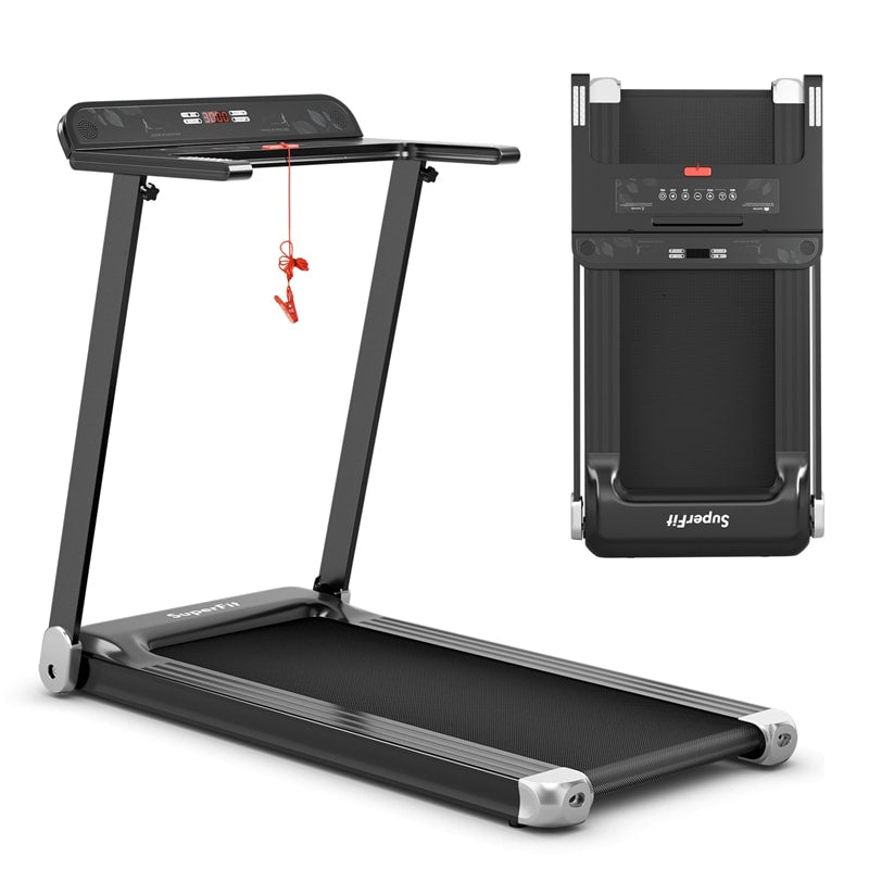 Folding Treadmill Superfit Compact Walking Running Machine with Smart APP Control & Bluetooth Speaker