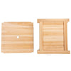 15" L x15" W Folding Raised Garden Bed Square Wood Planter Box - Bestoutdor
