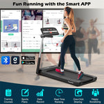 Superfit 2.25HP Folding Treadmill Electric Running Walking Machine with LED Display & APP Control