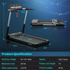 2.25HP Folding Superfit Treadmill Electric Running Walking Machine with LED Display & APP Control