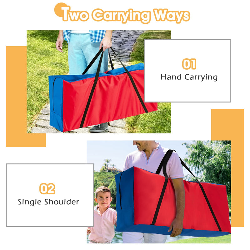 Giant Game Carrying Bag Storage Bag for 4-in-a Row Game with Durable Zipper & Ergonomic Handle