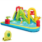 Inflatable Splash Pool Water Slides 7-in-1 Kids Jumper Bouncy Castle with 480W Blower