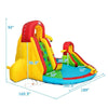 Inflatable Water Slide Bounce House with Climbing Wall and Pool - Bestoutdor
