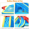 Inflatable Water Slide Crab Dual Slide Bounce House Splash Pool with 950W Blower