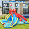 Inflatable Water Slide Crab Dual Slide Bounce House Splash Pool without Blower