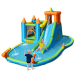 Inflatable Water Slide Park Kids Bounce House Splash Pool without Blower