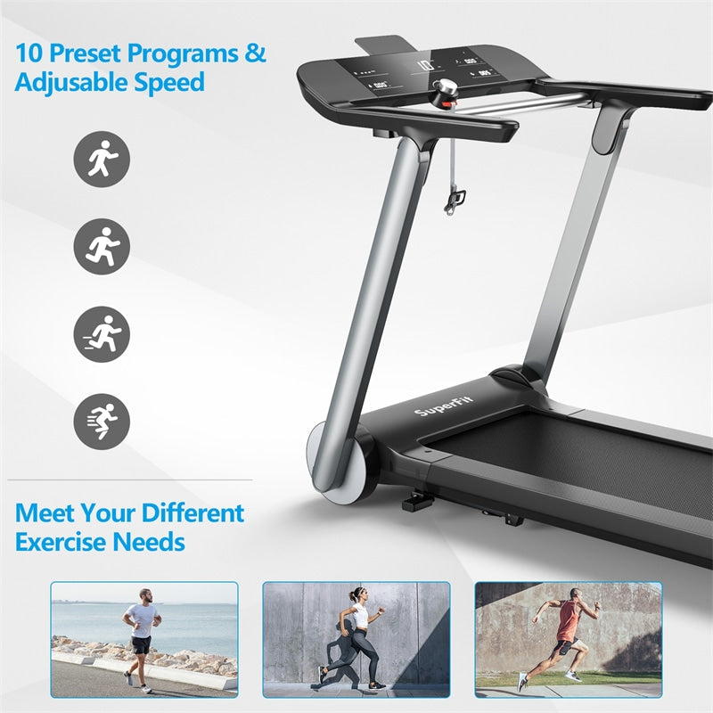 Folding Treadmill Italian Designed Heavy Duty Electric Treadmill Jogging Machine for Gym Home