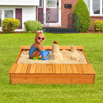 Kids Outdoor Playset Backyard Cedar Sandbox - Bestoutdor