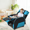 Kids/Youth Adjustable Gaming Recliner Racing Style Game Sofa PU Leather Reclining Gaming Chair with Headrest & Footrest