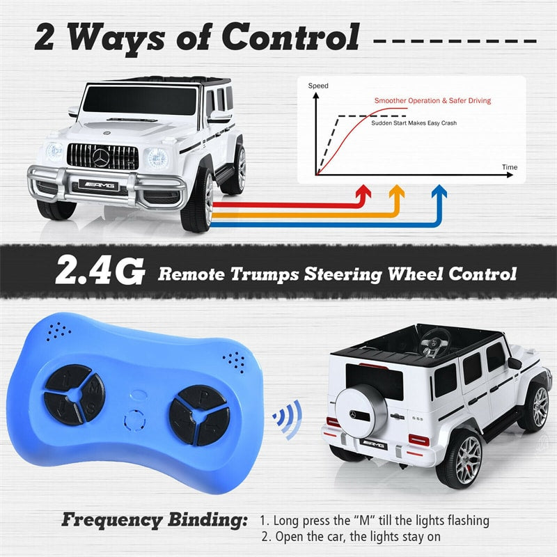Mercedes Benz G63 12V 2-Seater Kids Electric Ride on Car with Remote Control
