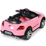 12V Battery Powered Volkswagen Beetle Kids Electric Ride On Car with Remote Control - Oversize