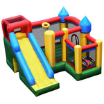 Multicolor Mighty Inflatable Bounce House Castle Jumper Moonwalk with 735W Blower