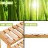 Multifunctional 3-Tier Bamboo Shelf Adjustable Utility Storage Stand Rack